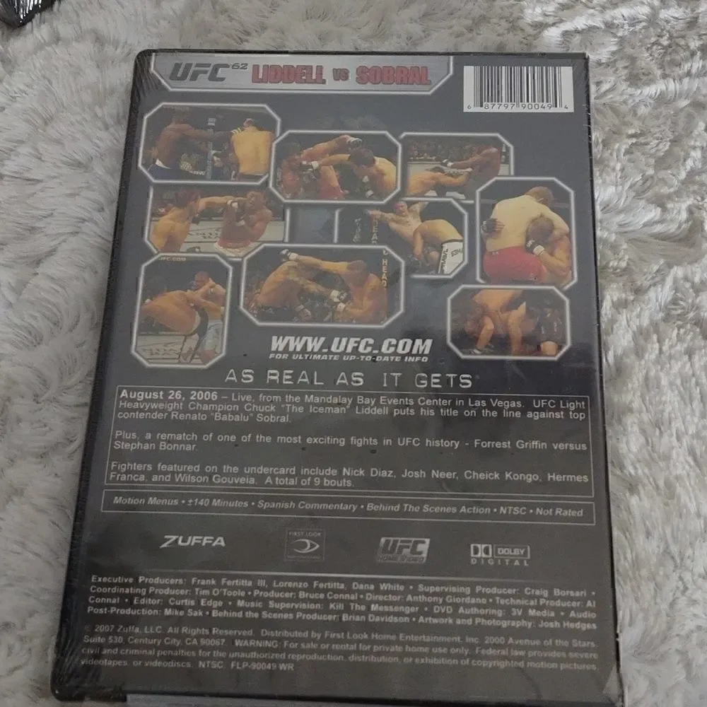 5 New UFC Ultimate Fighting Championship DVDs